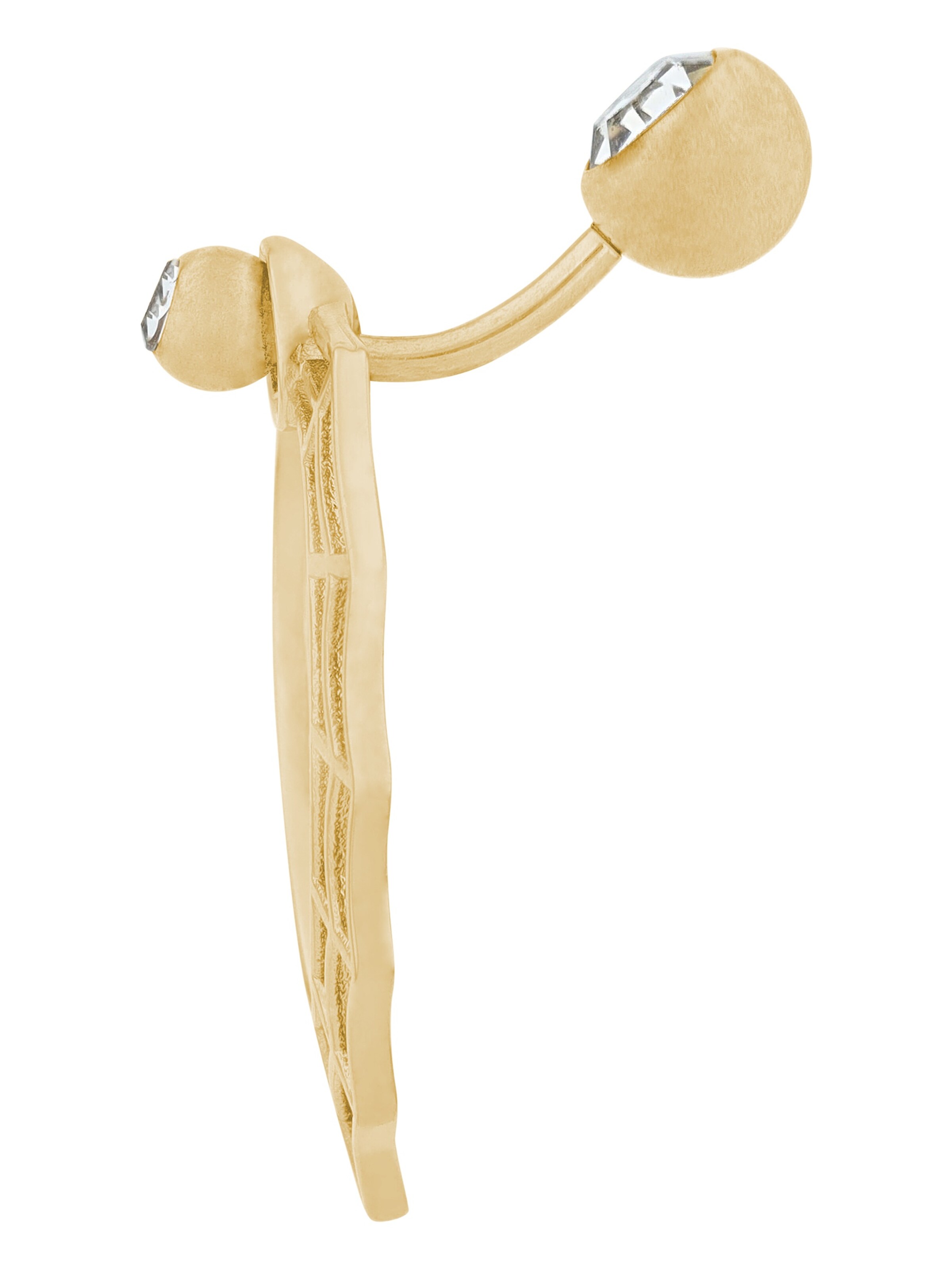 Akzent Piercingschmuck 'Zirkonia'‌‌‌‌‌‌‌‌ in Gold