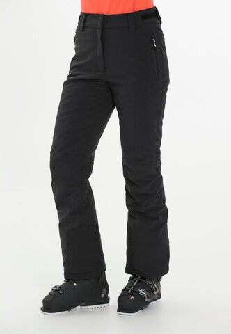Whistler Regular Outdoor trousers 'Doom' in Black: front