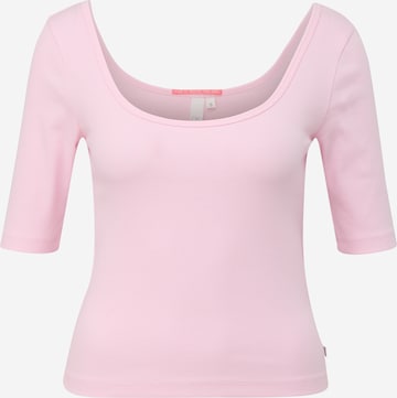 QS Koszulka w kolorze różowy: przód