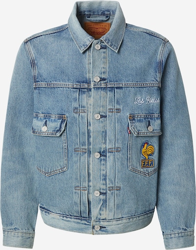 LEVI'S ® Välikausitakki 'France Football Type II' koossa S värissä kuninkaallisen sininen / sininen denim / kullankeltainen / punainen, Tuotenäkymä