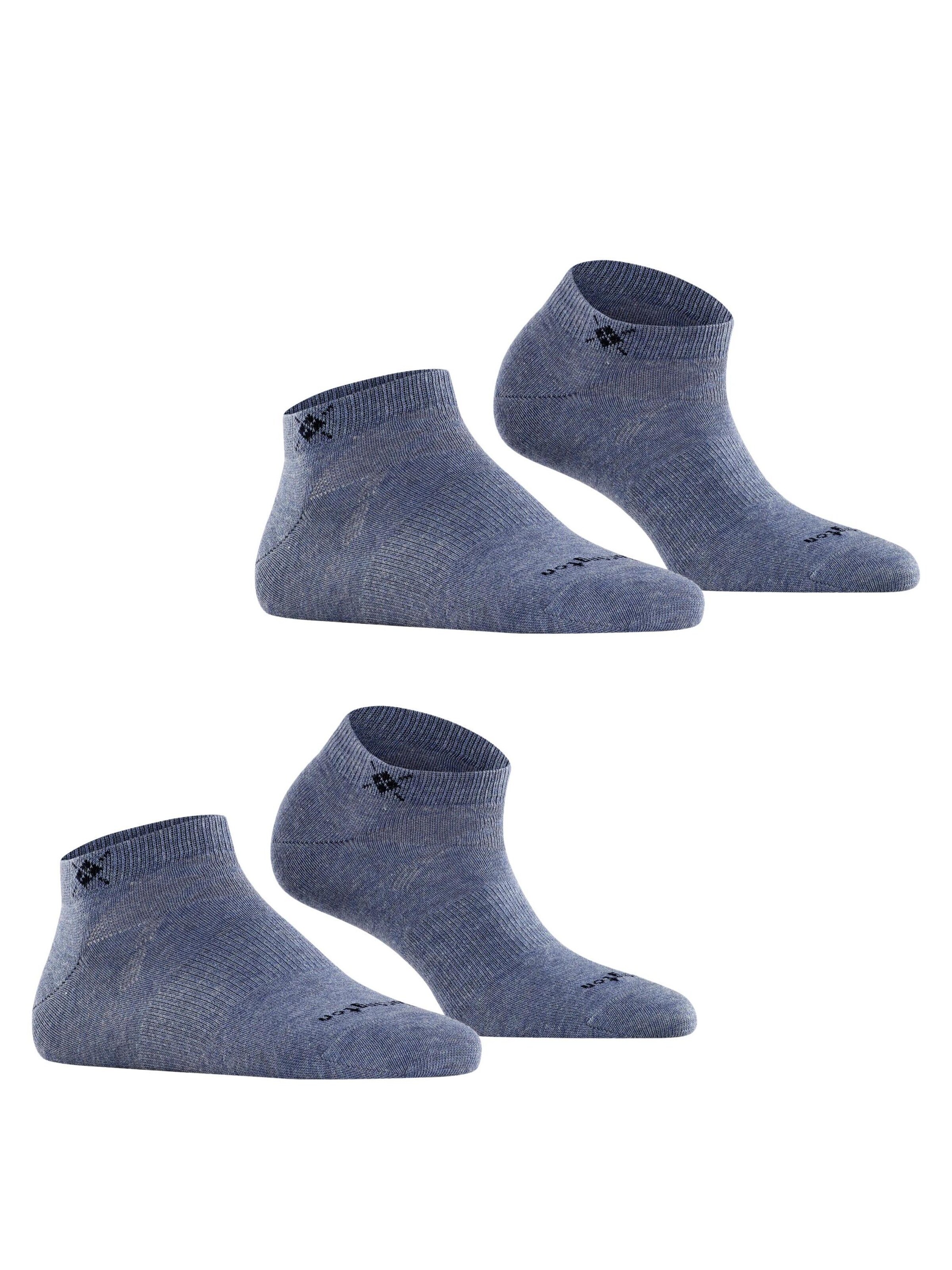 BURLINGTON Ankle Socks 'Everyday 2-Pack' in Blue