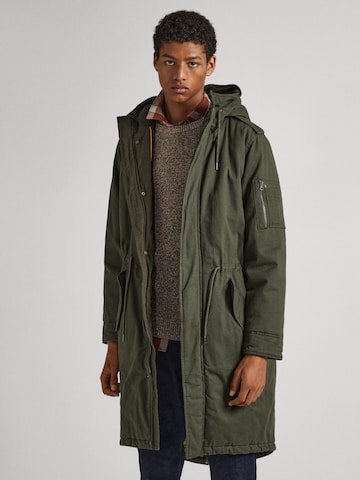 Parka d’hiver 'BOWIE' Pepe Jeans en vert : devant