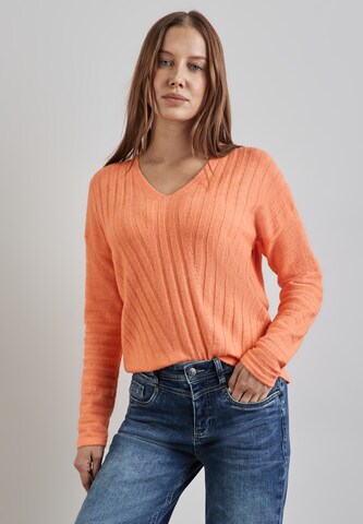 STREET ONE Sweater 'Dolman' in Orange: front