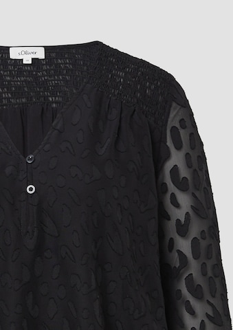 s.Oliver Blouse in Zwart