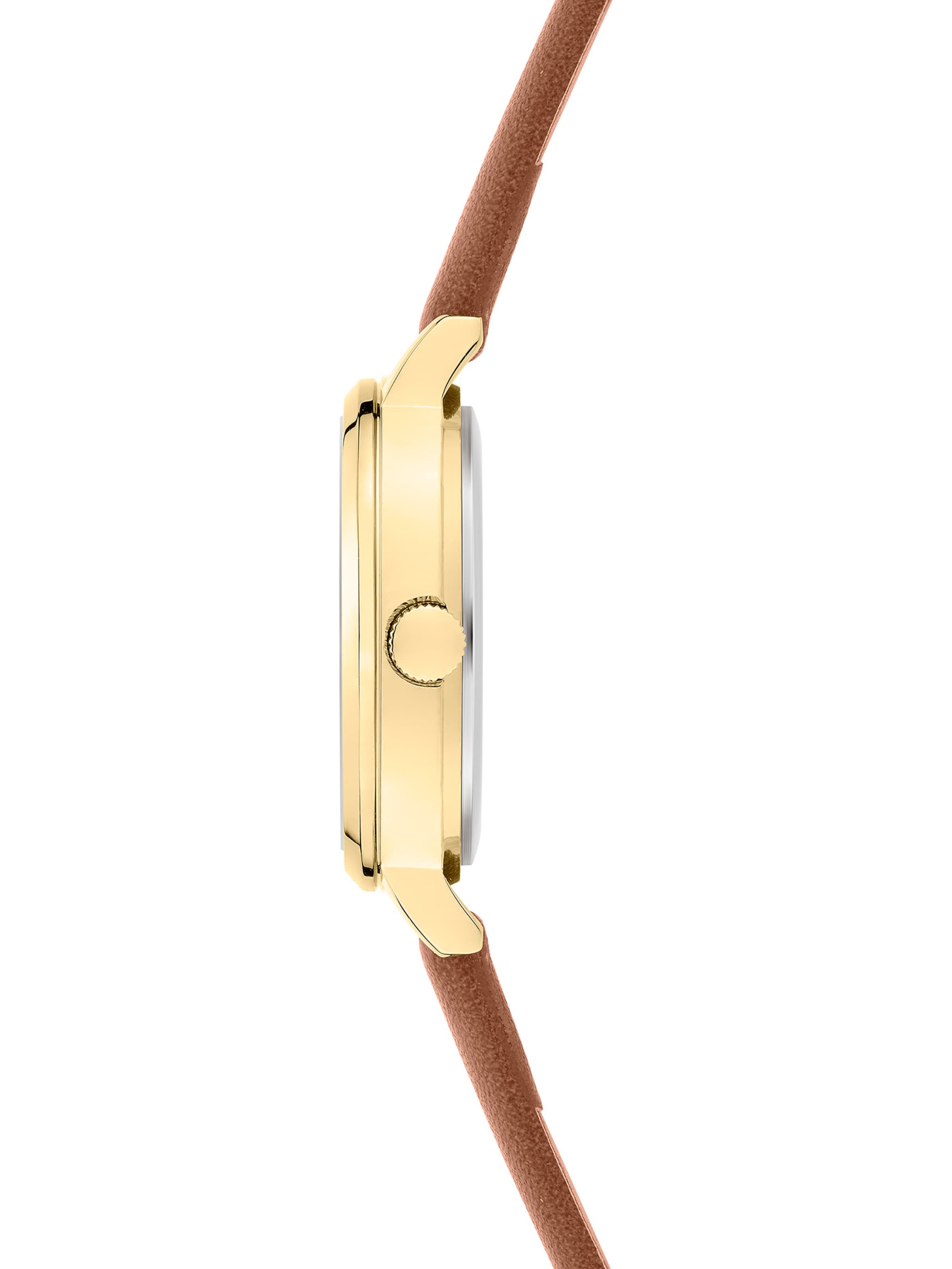 s.Oliver Analoguhr in Braun