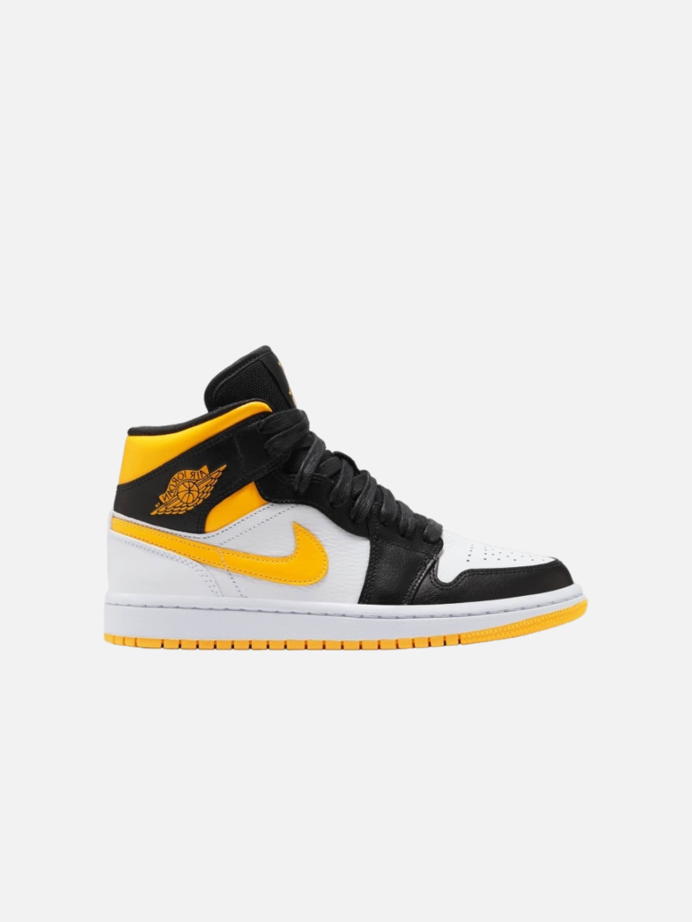 Baskets hautes 'Air 1 Mid Laser' Jordan en orange : devant