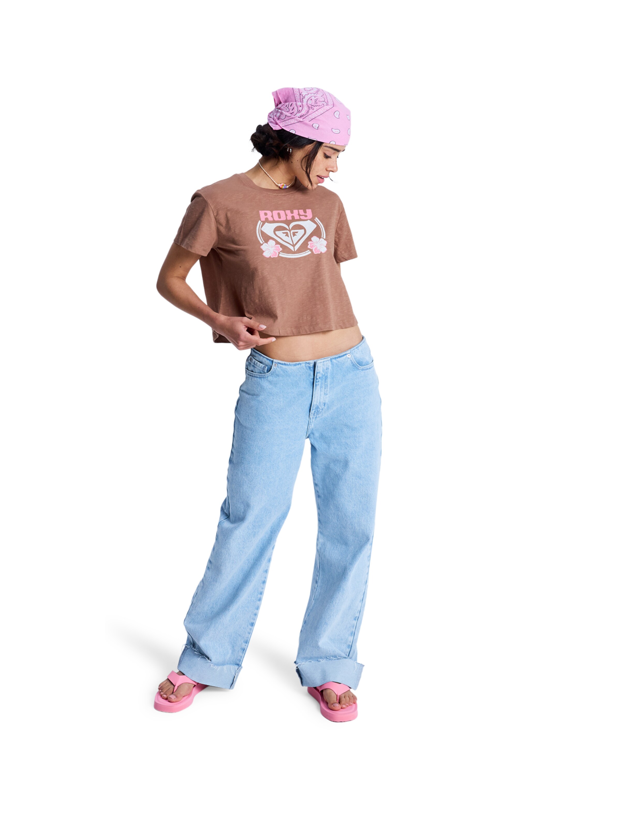 Tricou 'Endless Weekends' de la ROXY pe maro