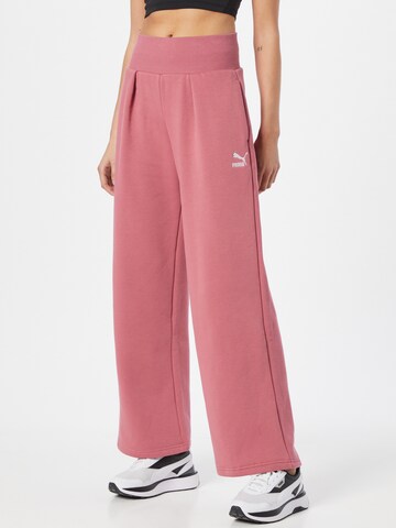 PUMA Wide Leg Hose 'Classics' in Pink: predná strana