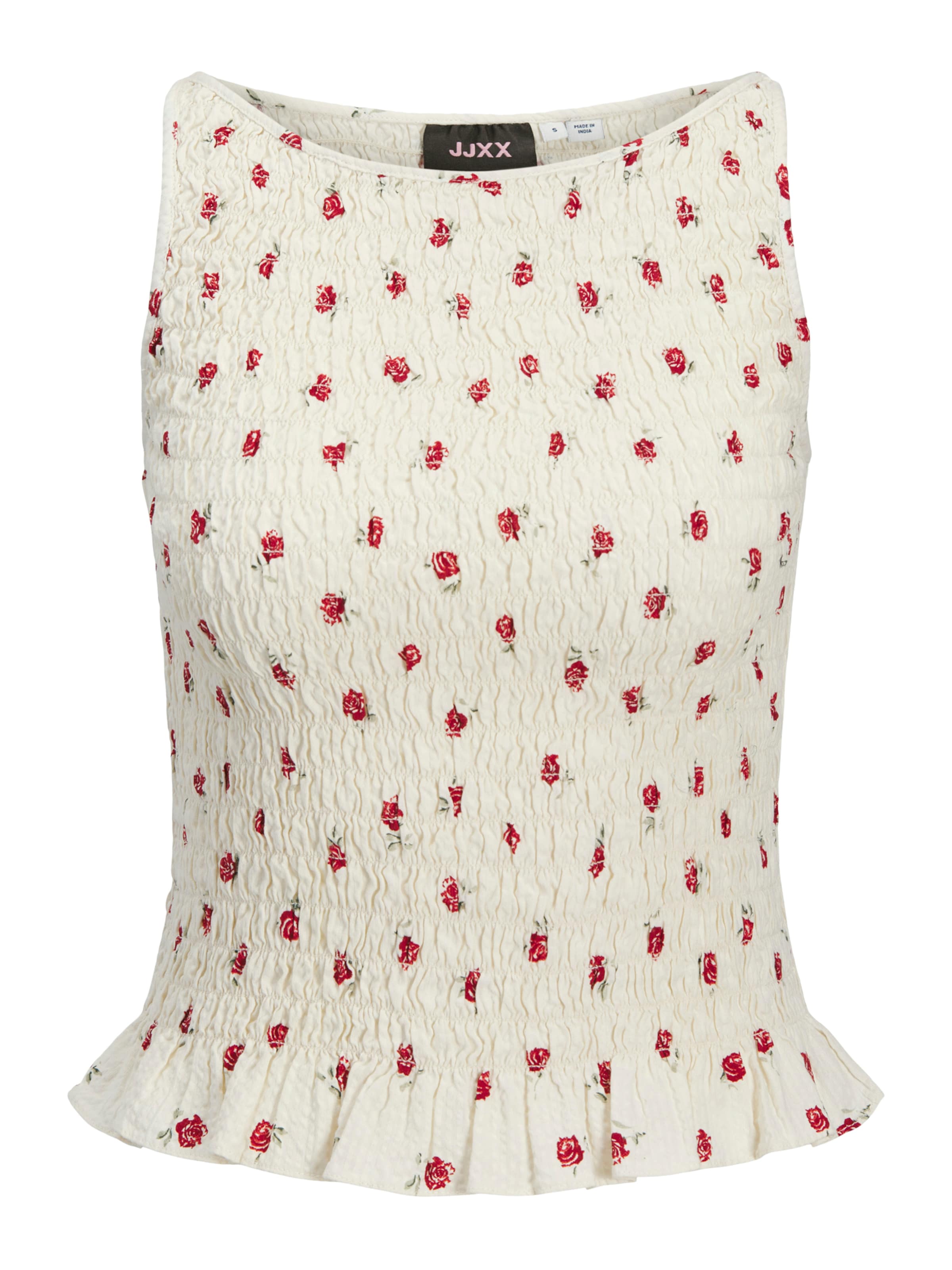 JJXX Top 'JXZOE' in White: front