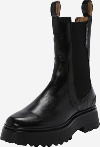 AllSaints - Botas de tobillo en negro: frente