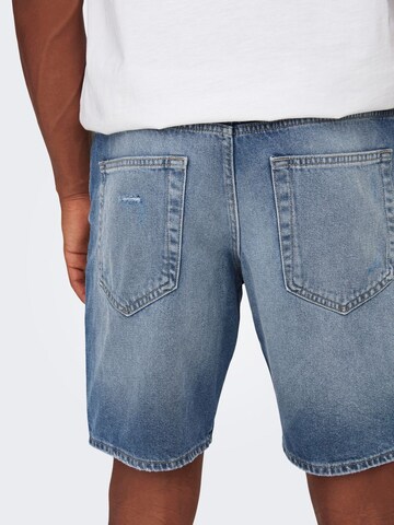 Only & Sons Regular Jeans 'Edge' in Blauw