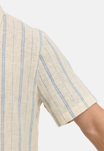 INDICODE JEANS Regular fit Zakelijk overhemd ' INJulio ' in Beige