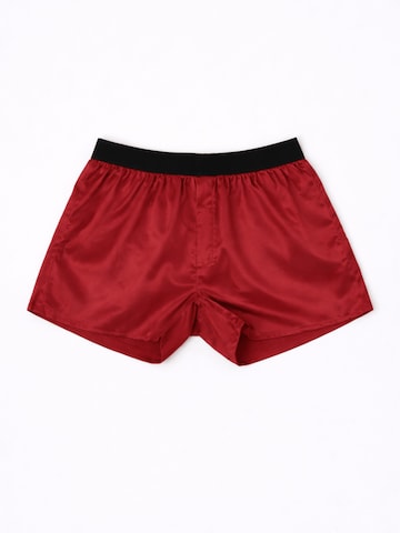 Boxers 'Silk Boxer Shorts' HACOY en rouge