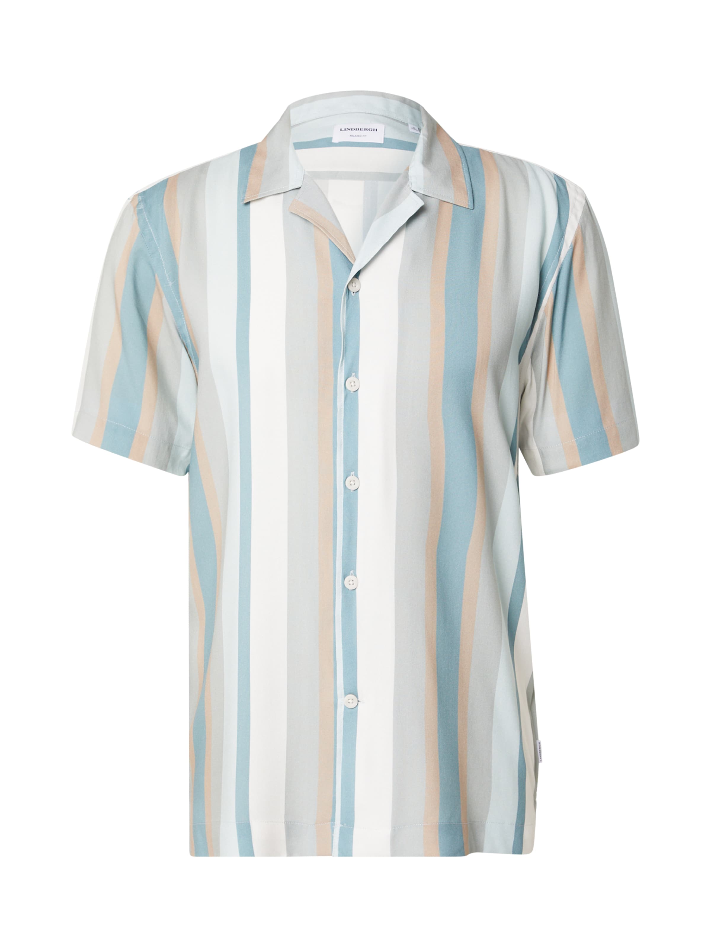 Lindbergh Regular fit Button Up Shirt in Grey: front