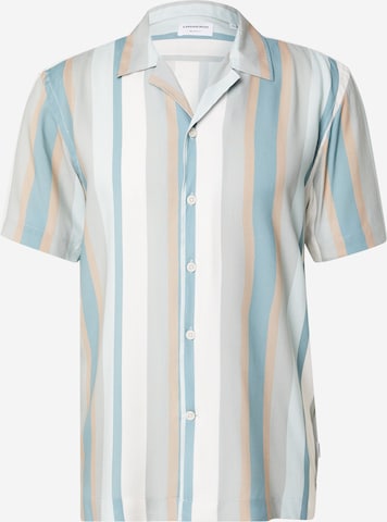 Coupe regular Chemise Lindbergh en gris : devant