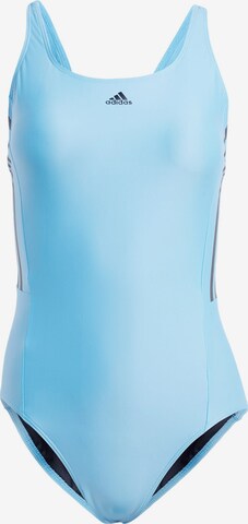 ADIDAS PERFORMANCE Bustier Sportbadeanzug in Blau: predná strana