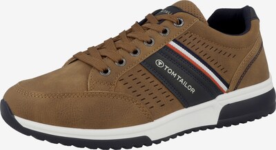 TOM TAILOR Sneakers in Brown / Orange / Black / White, Item view