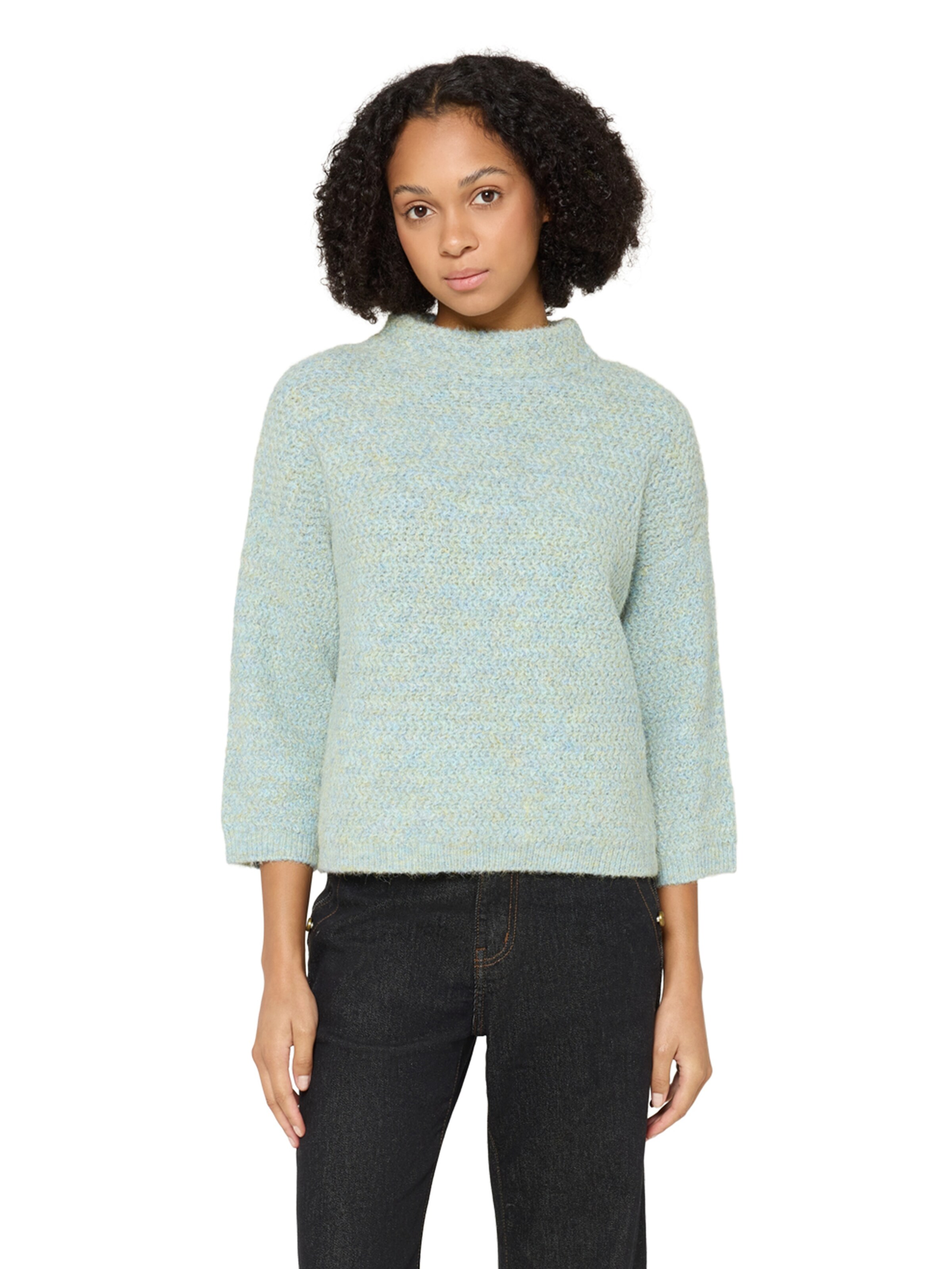 Cartoon Trui in Blauw: voorkant