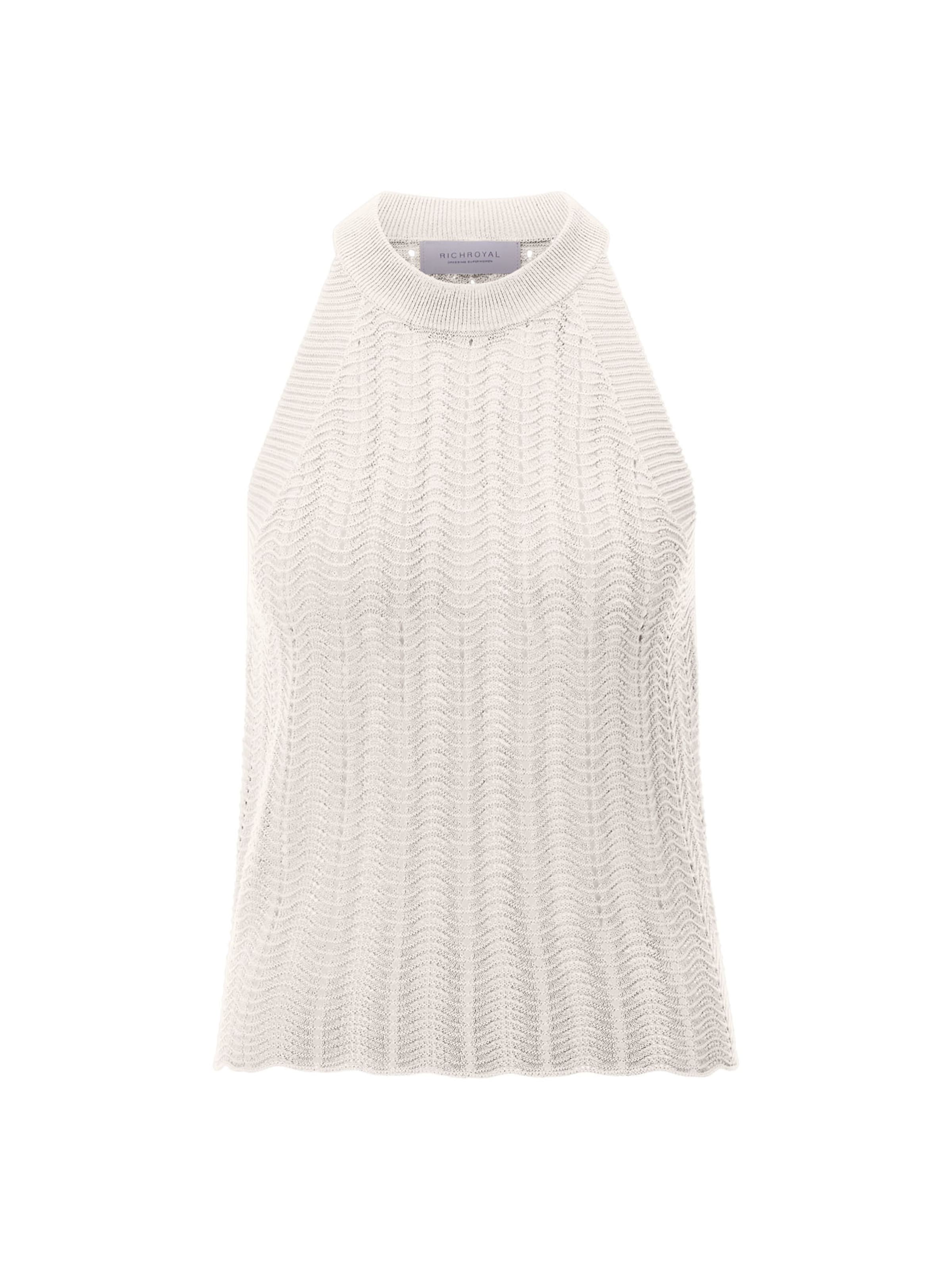 T-shirt Rich & Royal en blanc : devant