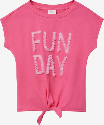 T-Shirt s.Oliver en rose : devant