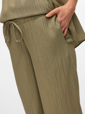 MAMALICIOUS Wide leg Trousers in Green
