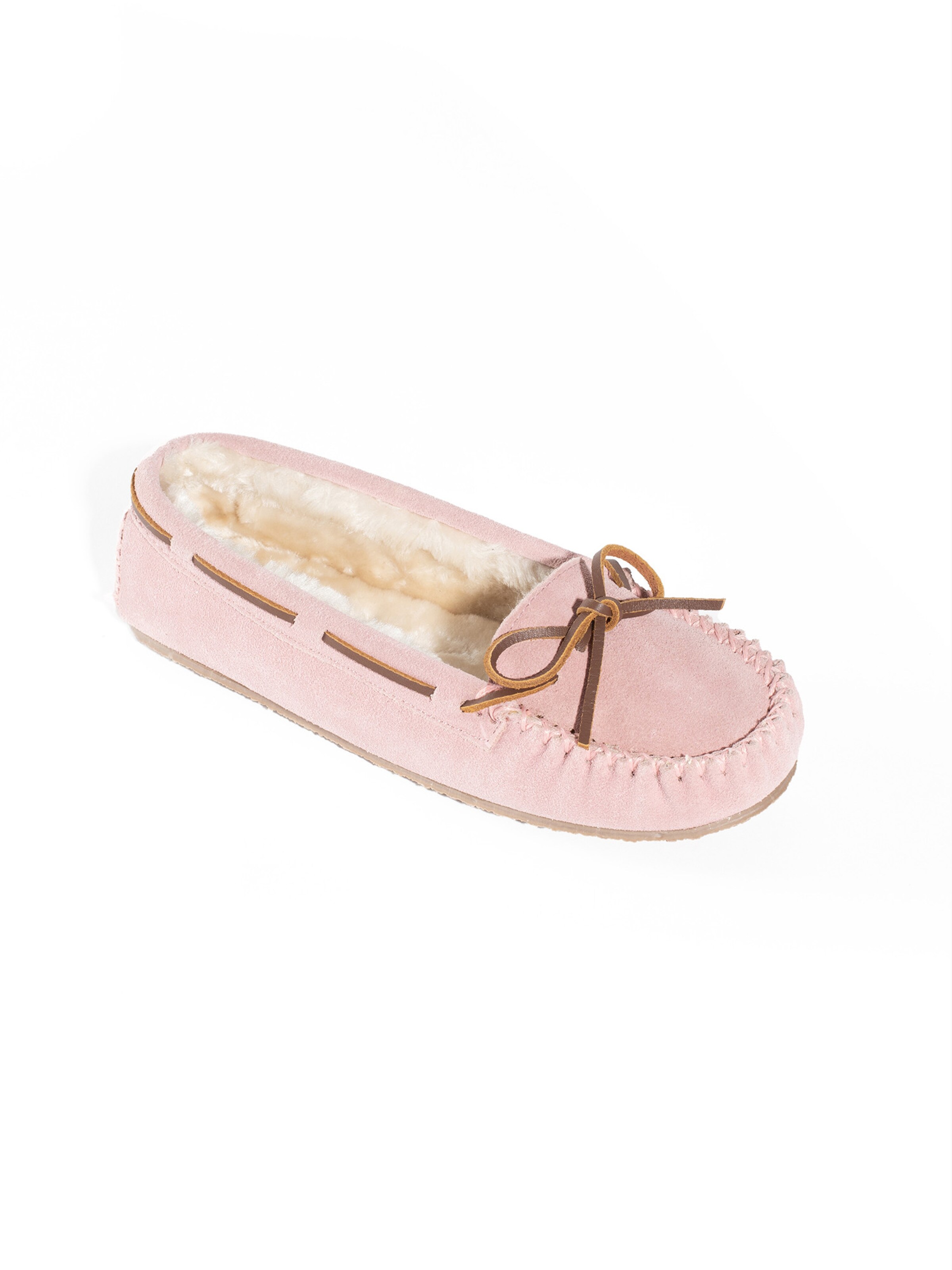 Minnetonka Kapcie 'Cally' w kolorze różowy