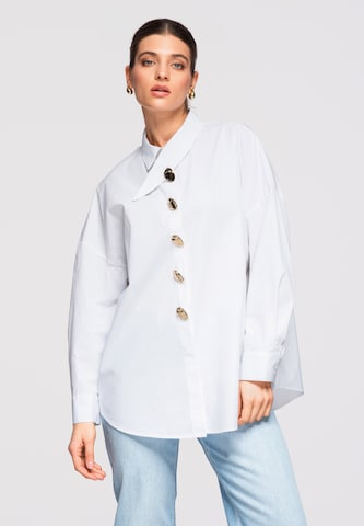 Ombre Blouse 'OW-SH-E0014' in Wit: voorkant