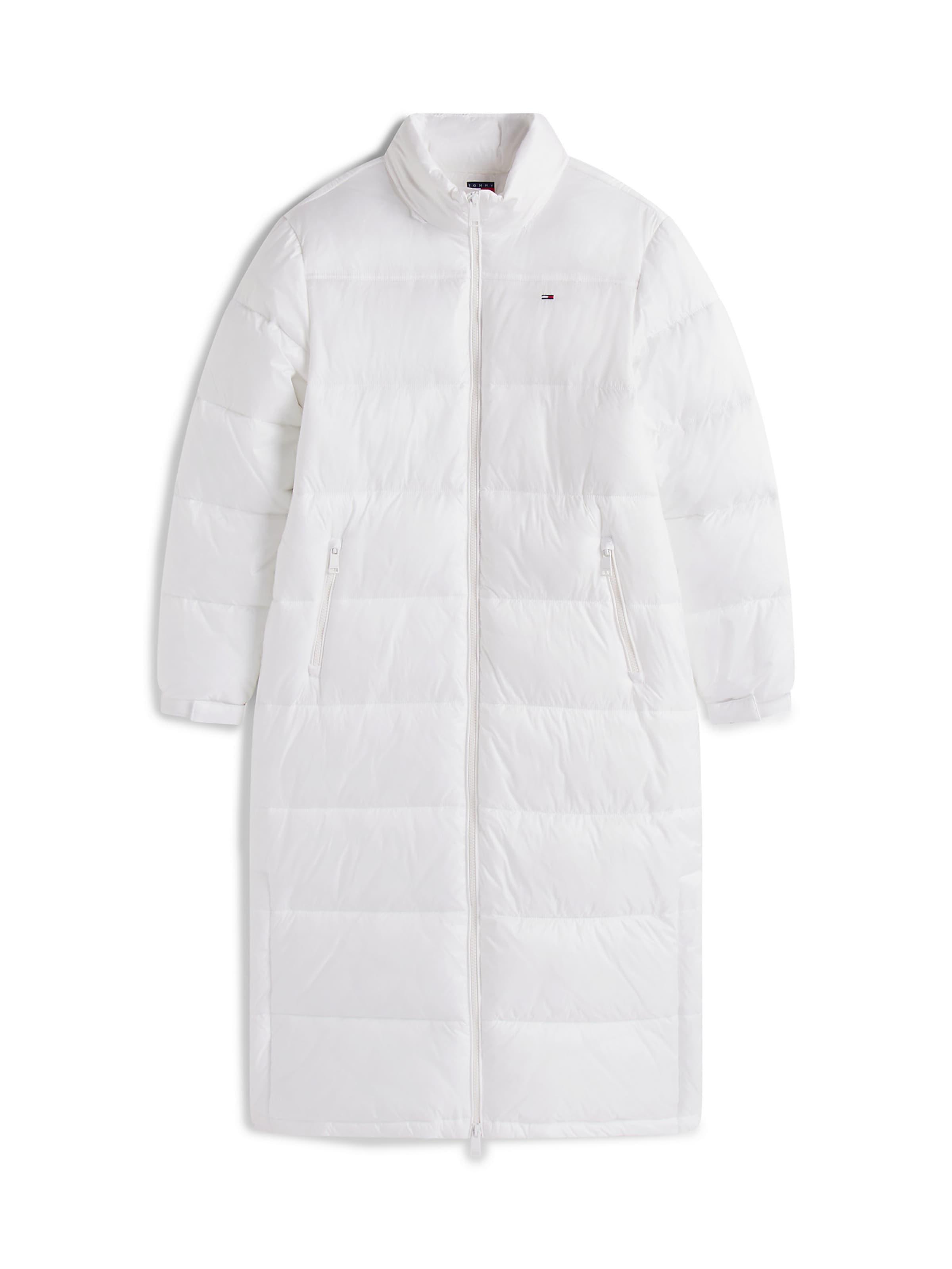 Manteau d’hiver Tommy Jeans en blanc : devant