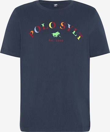 Polo Sylt Shirt in Blue: front