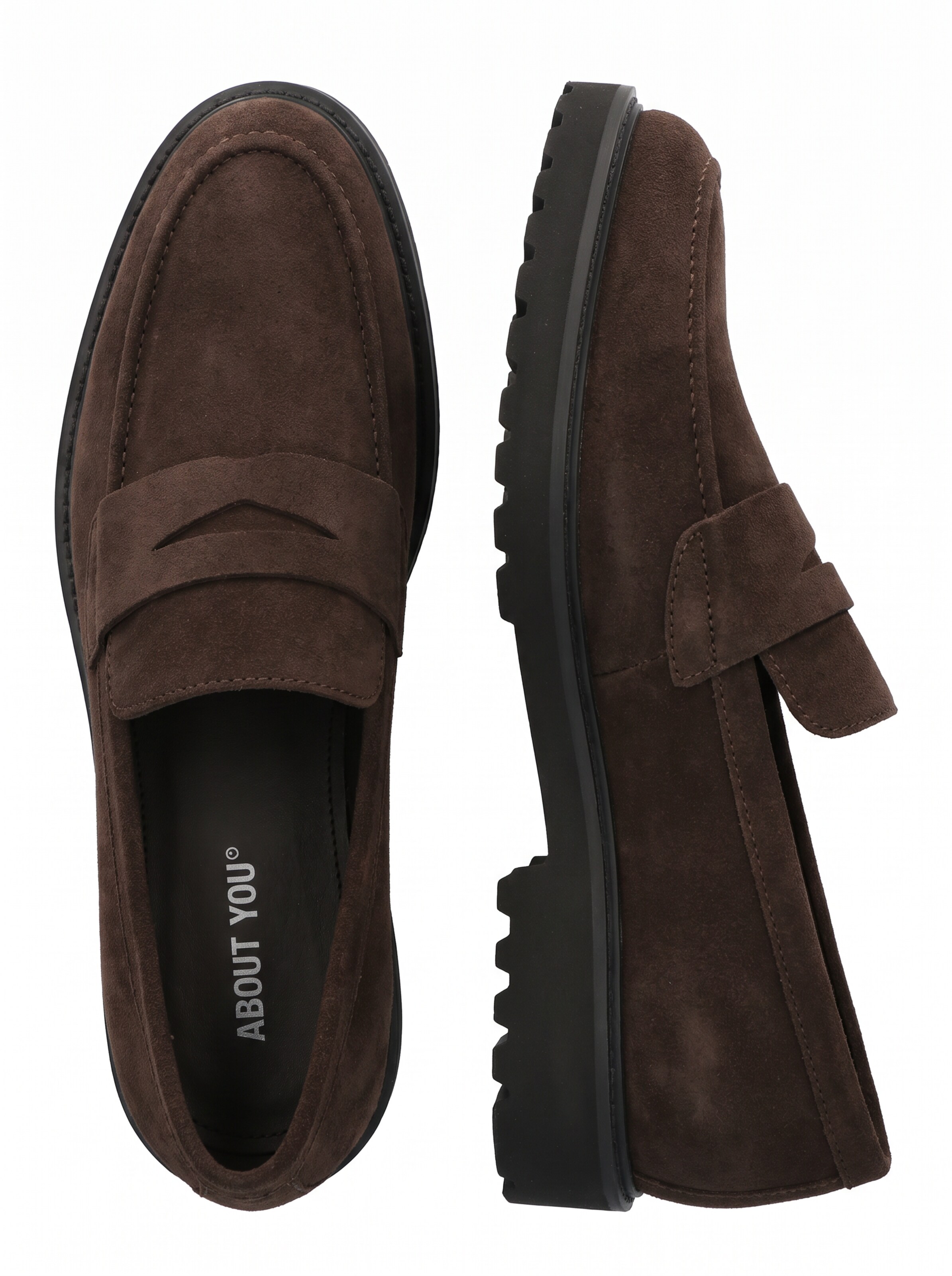 ABOUT YOU Classic Flats 'Jean' in Brown