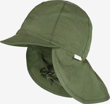 MAXIMO Beanie 'MINI BOY-Schildmütze Nackenschutz, UV' in Green: front