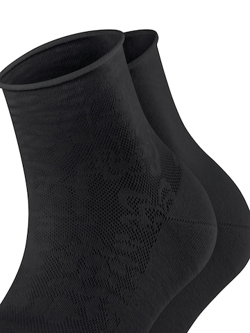ESPRIT Socken 'Lacy Flowers 2-Pack'‌‌‌‌‌‌ in Schwarz