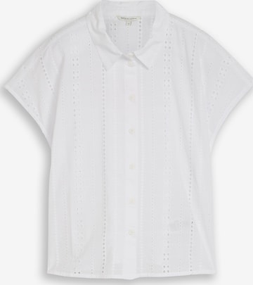 Chemisier TOM TAILOR DENIM en blanc : devant