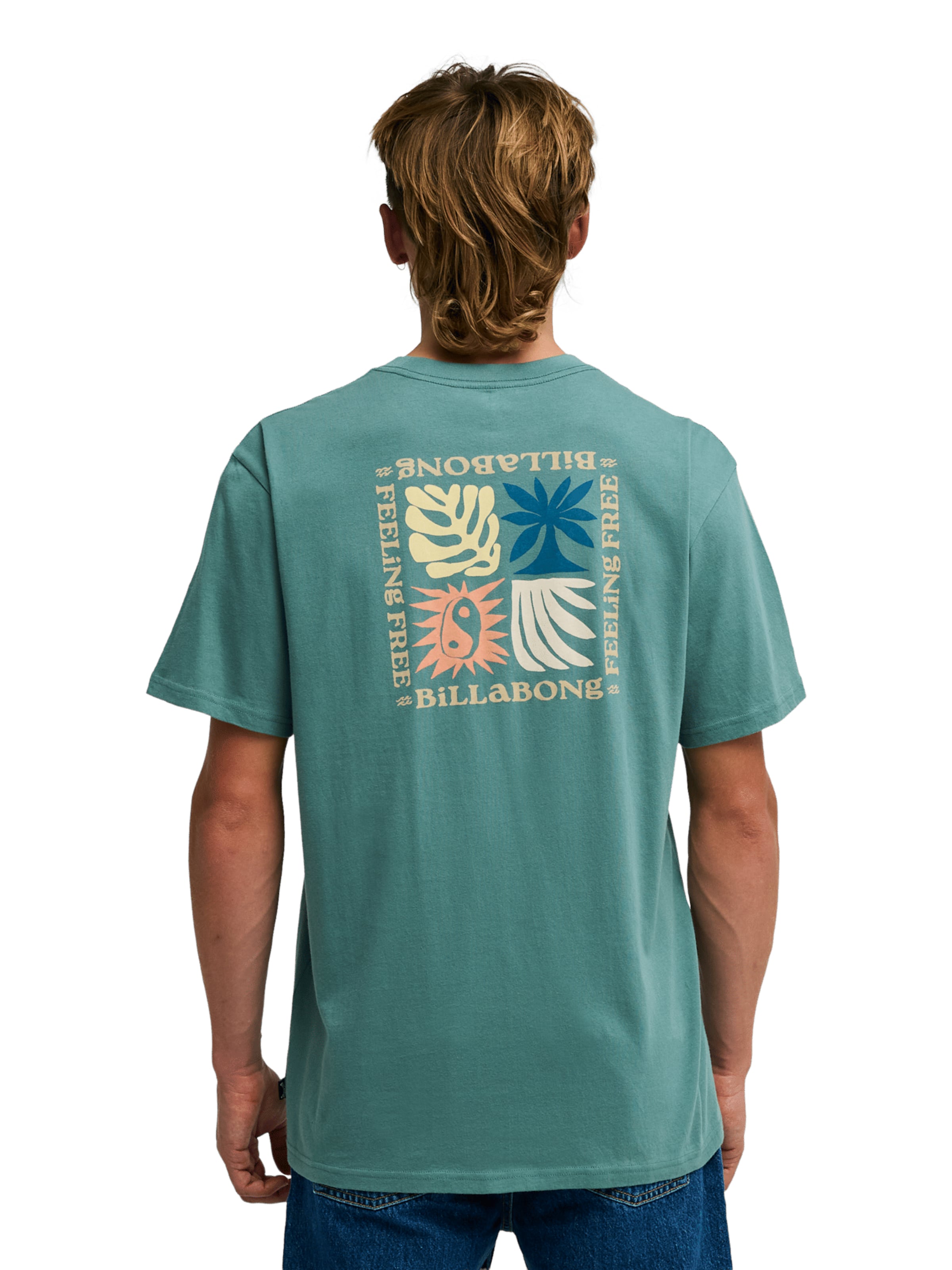 BILLABONG T-shirt 'Surge' i grön: framsida