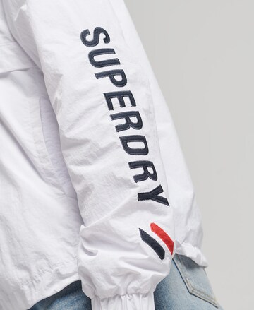 Superdry Athletic Jacket 'Code Essential' in White
