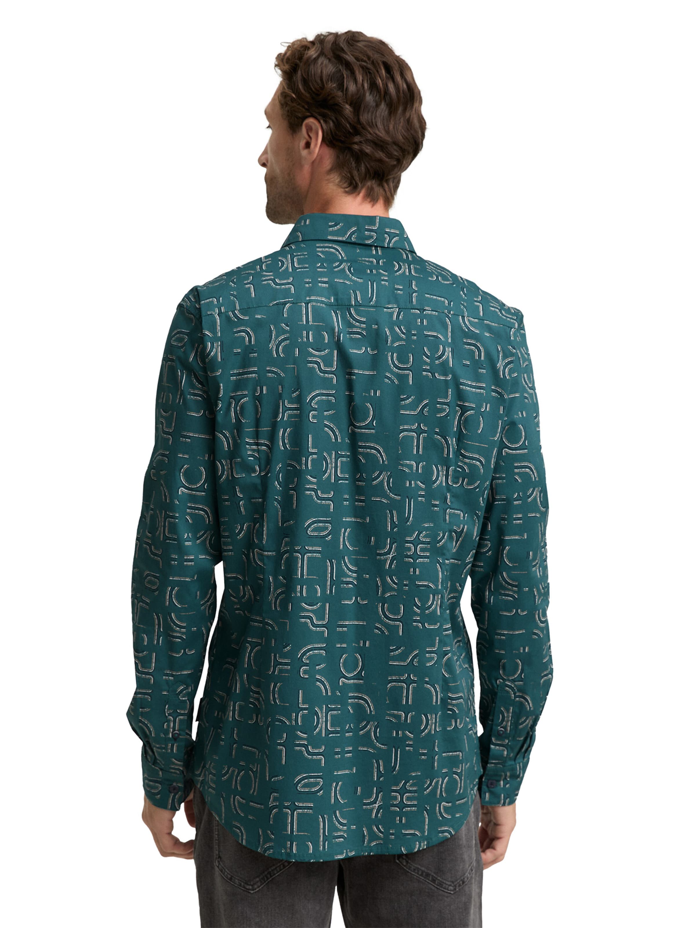 TOM TAILOR Rovný strih Košeľa - Zelená