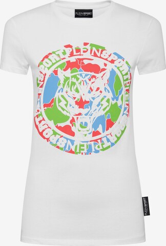 T-shirt 'Carbon Tiger' Plein Sport en blanc : devant