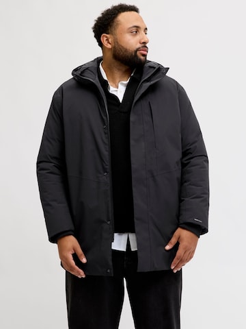 JACK & JONES Between-Seasons Parka in Black: front