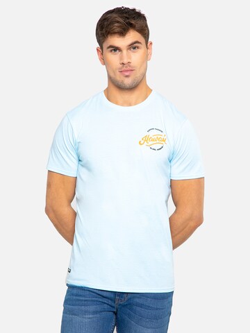 T-Shirt 'Sayer' Threadbare en bleu : devant