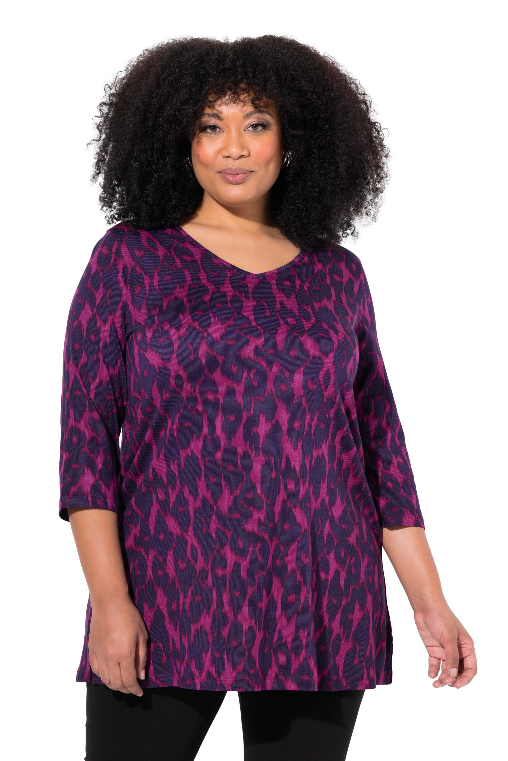Ulla Popken Shirt in Purple: front