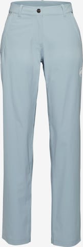 MAMMUT Regular Outdoor Pants in Blue: front