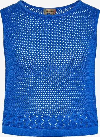 ebeeza Knitted Top in Blue: front