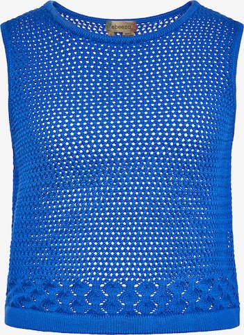 ebeeza Gebreide top in Blauw: voorkant