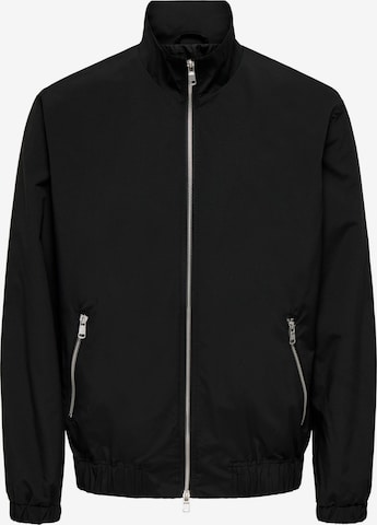 Veste mi-saison 'ONSGerreth' Only & Sons en noir : devant