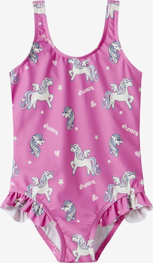 NAME IT Uimapuku 'NMFZENIA' koossa 86-92 värissä laventeli / fuksia / valkoinen, Tuotenäkymä