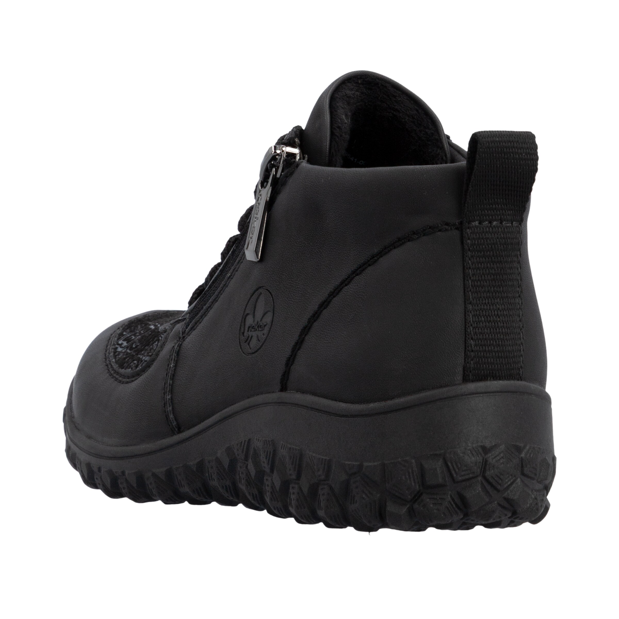 Rieker Schnürstiefelette in Schwarz