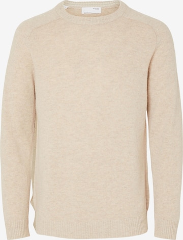 SELECTED HOMME Sweater 'Coban' in Beige: front