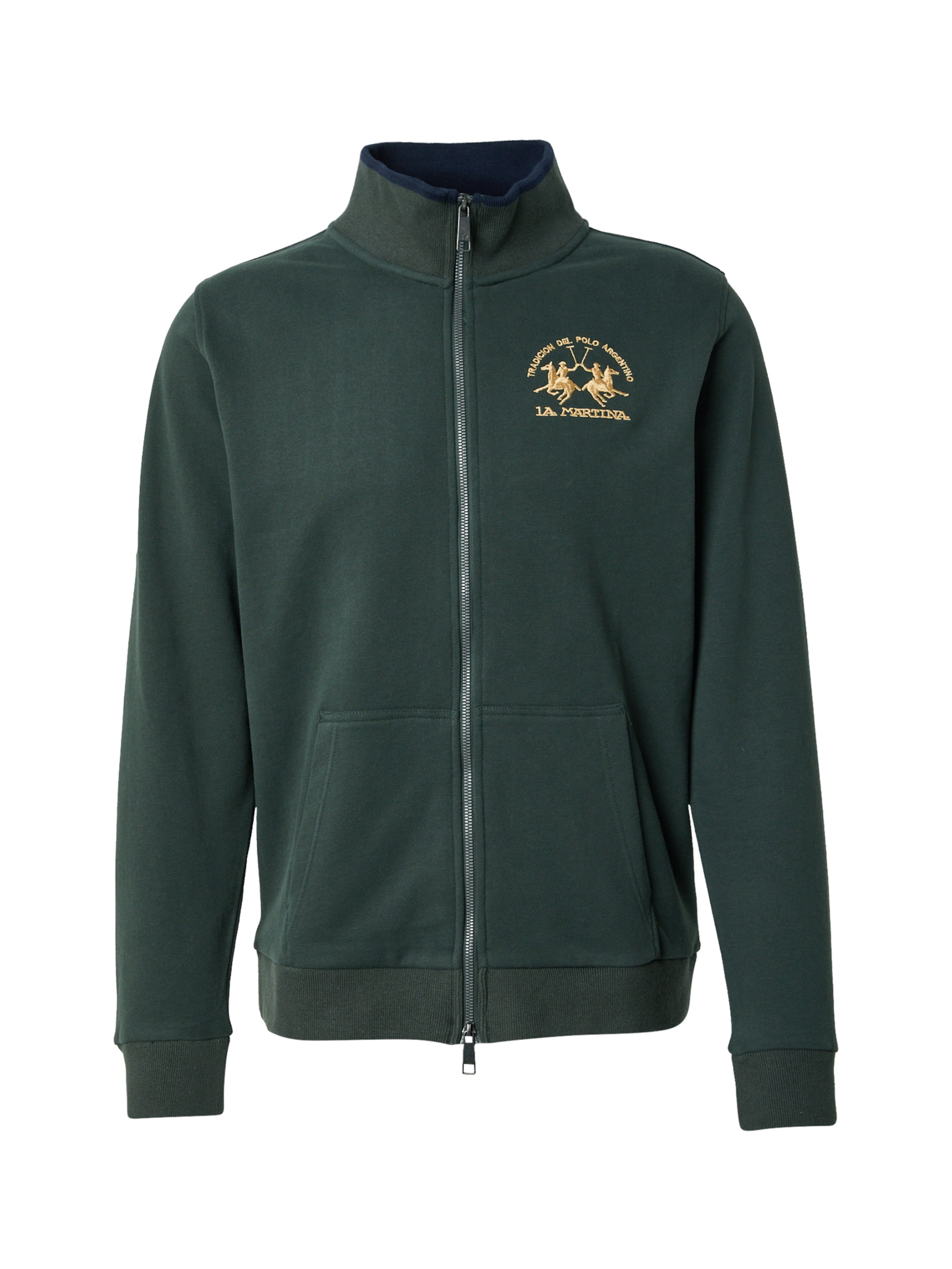 La Martina Ζακέτα φούτερ σε πράσινο: μπροστά
