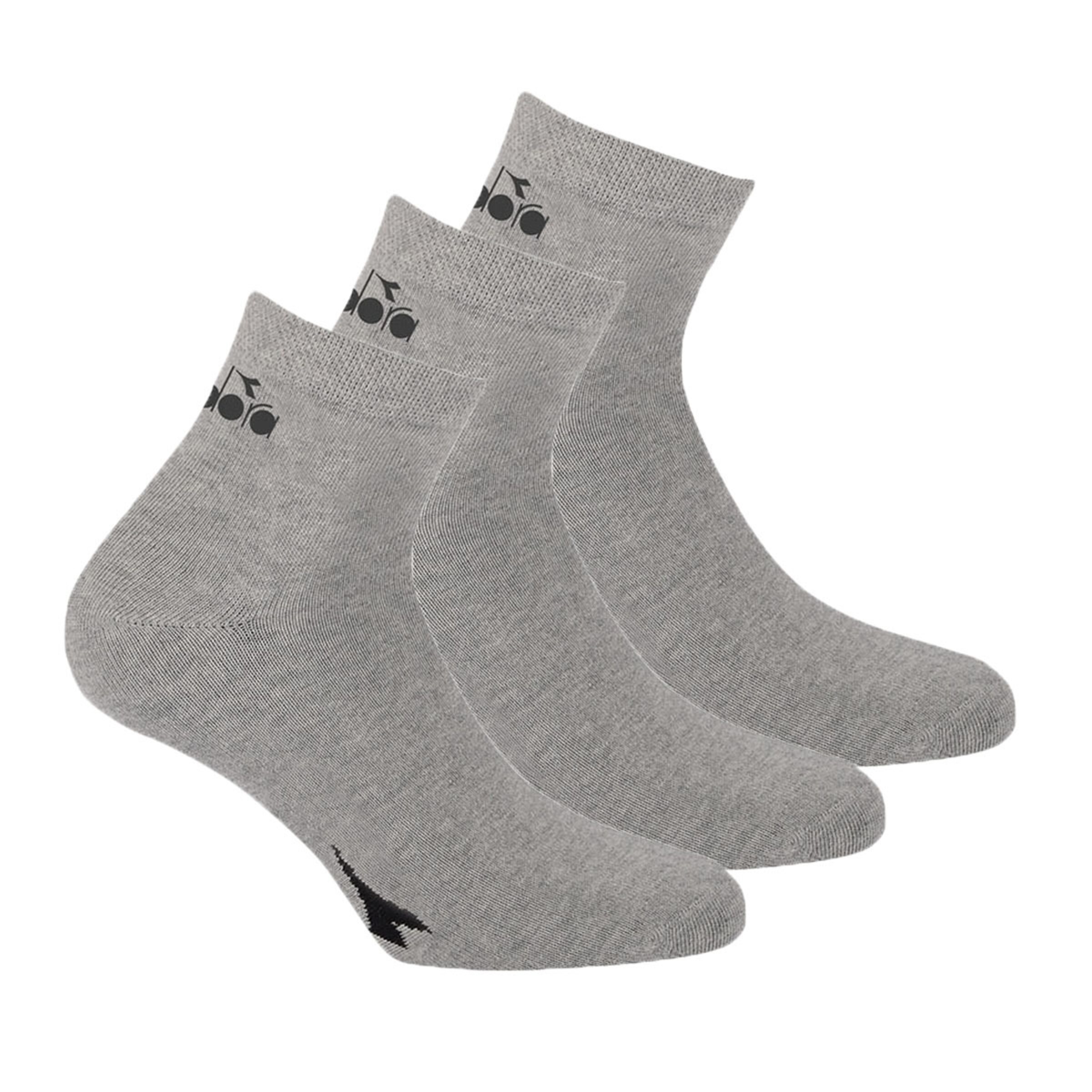 Diadora Socken in Graumeliert, Grau 