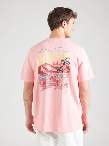 ADIDAS ORIGINALS Футболка в Ярко-розовый: спереди